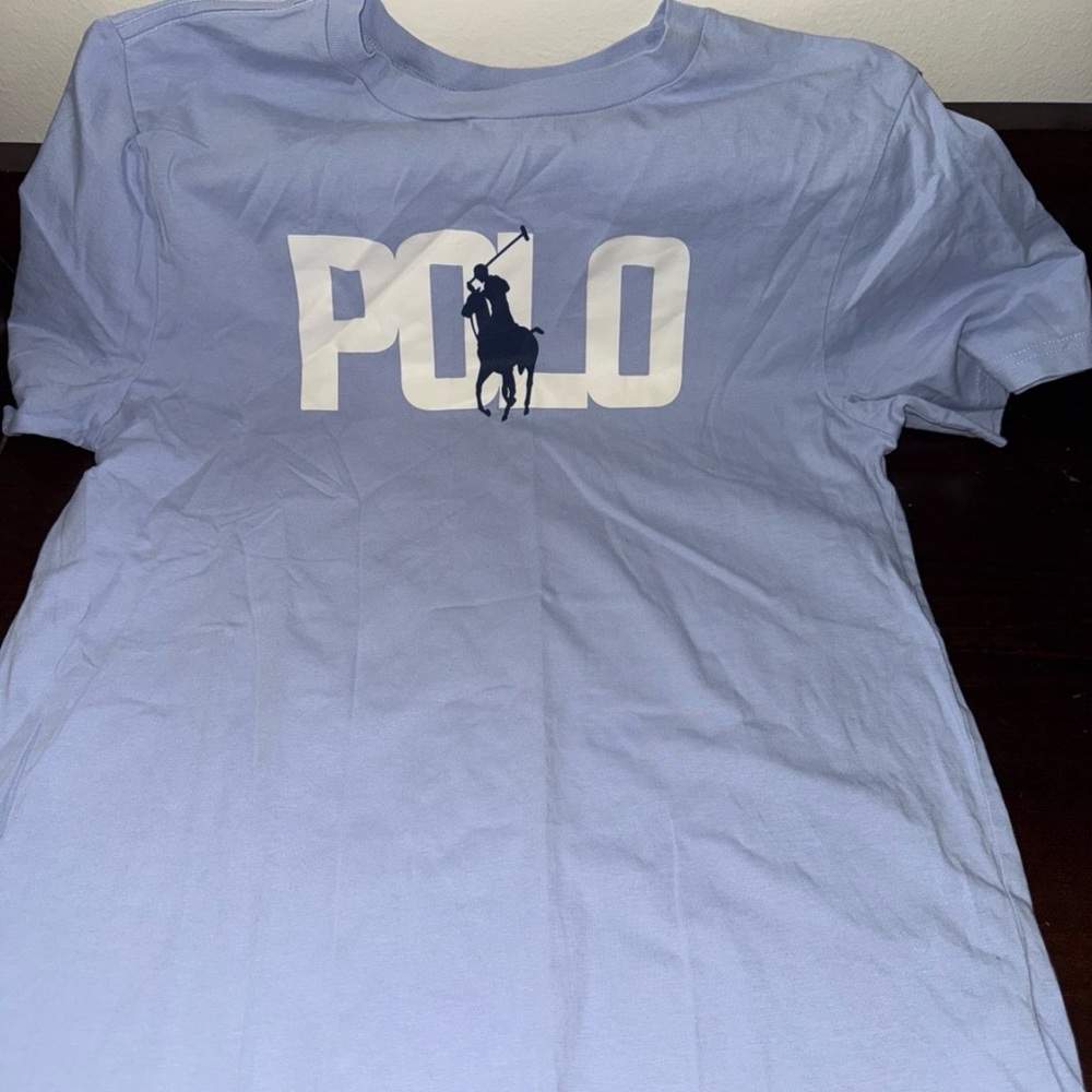 Polo by Ralph Lauren Light Blue Graphic Logo Tee